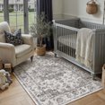 thumbnail image 3 of WIPONKEN 3x5 Area Rugs for Living Room Bedroom Dining Room Office Farmhouse, Machine Washable Non Slip Vintage Persia Rug Black, 3 of 8