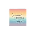 thumbnail image 1 of Summer Favorite Color Aqua Yellow Sun 10 x 10 Wood Tabletop Sign Plaque, 1 of 4