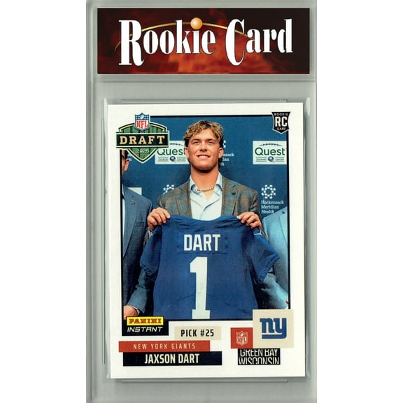 Certified Mint  Jaxson Dart 2025 Panini Instant #NFLDN-15 NFL Draft Rookie Card New York Giants