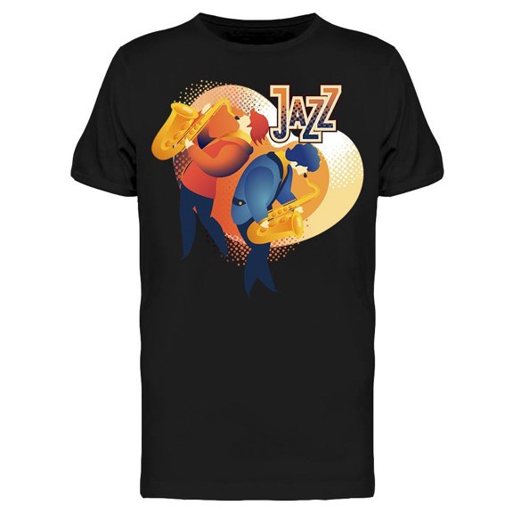 Jazz Clipart Musicians T-Shirt Men -Image by Shutterstock, Male XX-Large