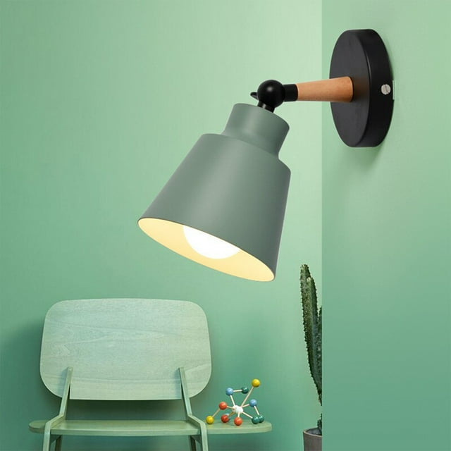 kcavykas 9 in Black Iron Art Wall Lamp For Bedroom Bedside Study