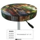 thumbnail image 4 of Disketp Charming Garden Patio Funda Redonda para Taburete, Funda de Cojín para Silla de Bar Suave y Elástica-12 inch, 4 of 7
