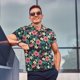 thumbnail image 4 of Fotbe Green Tropical Leaves Camiseta Polo de Golf para Hombre con Estampado – Camisa Deportiva Transpirable con Cuello Abotonado-Large, 4 of 6