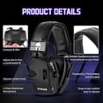 thumbnail image 5 of ZOHAN Electronic Shooting Earmuffs, Hearing Protection Shooters, NRR 23dB Noise Reduction Gun Range Ear Protection Headphones for shooting ranges, hunting, mowing, aviation, welding-Black, 5 of 6