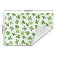 thumbnail image 3 of ZNDUO Placemats, 1 PCS Heat Resistant Stain Resistant Woven PVC Insulation Placemats, Durable Washable Elegant Table Mats for Dining-Green Four Leaf Clover, 18"x12", 3 of 6
