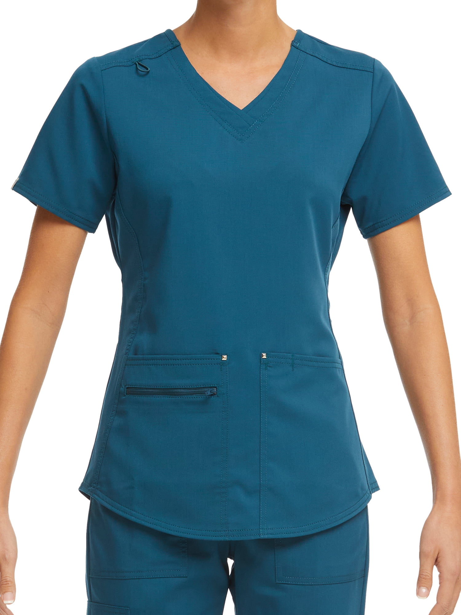 Scrubstar Women's Ultimate Stretch Twill Criss Cross V-Neck Scrub Top WM12T900A