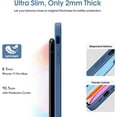 thumbnail image 4 of Liquid Silicone Case for iPhone 11 Pro Max, [Flat Edge Design] [Camera Protection] [Anti Fingerprint] 4 Layers Protect Scratch Proof Anti Drop Microfiber Phone Cover, 6.5", Blue, 4 of 14