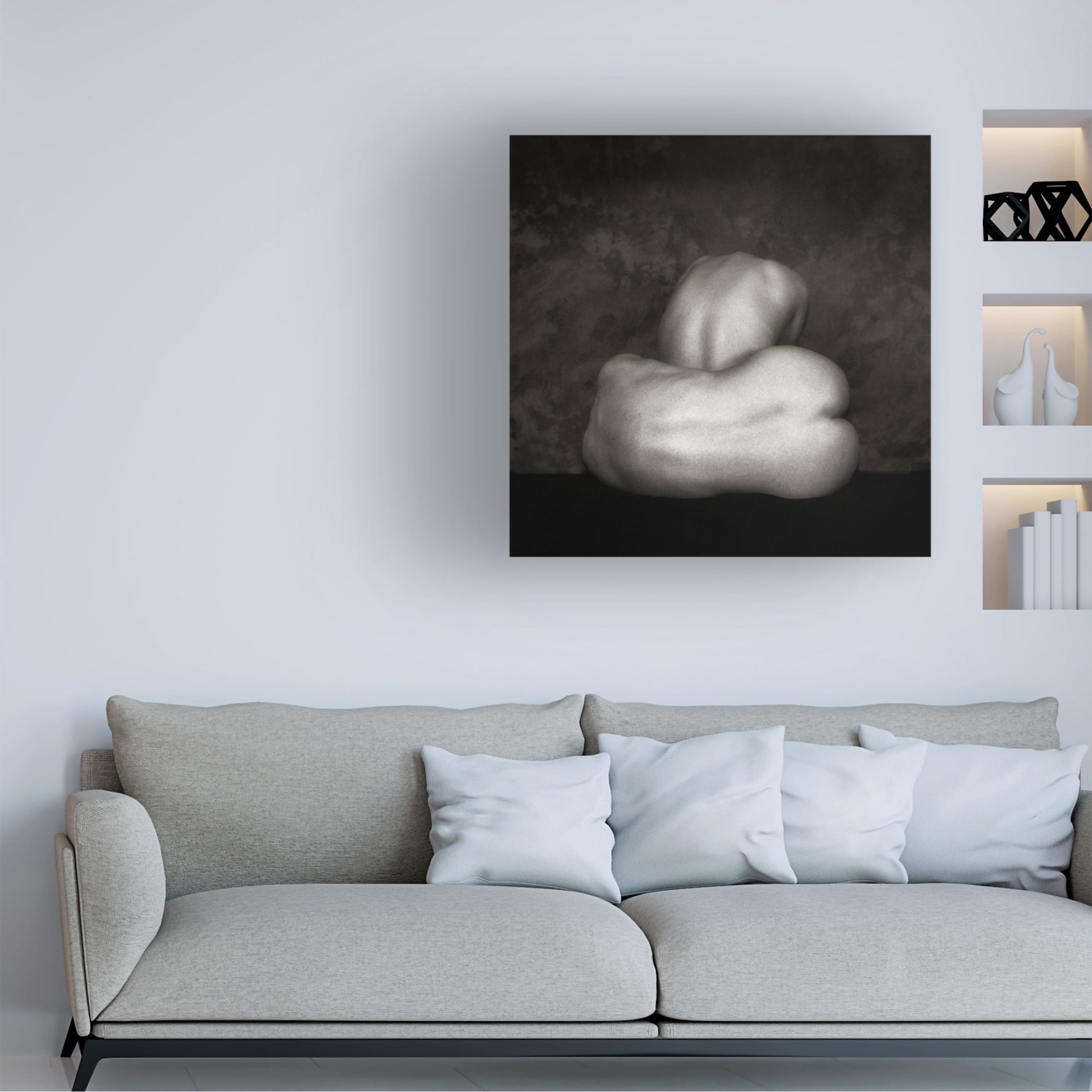 Canvas Wall Art - Jan Donckers 'Two Beamng Lonely' Wall Art for Living Room, Bedroom, or Office Décor by Trademark Fine Art - 18 x 18 Inches