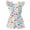 Multicolor, variant on Kids Girls New Onesie Toddler Kids Girls Summer Jumpsuit Fashion Cute Color Butterfly Print Flying Sleeve Romper Jumpsuit Brown 6T