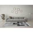 thumbnail image 3 of Ahgly Company Indoor Square Abstract Gray Modern Area Rugs, 6' Square, 3 of 4