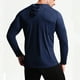 thumbnail image 2 of Blusa de manga larga con capucha para hombre, color liso, informal, deportiva, resistente al sol, con cordón, manga raglán, blusa de poliéster para hombre, 2 of 3