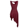 thumbnail image 7 of Alvivi Women Lyrical Dance Dress High Low Dancing Leotard Skirt Dancewear XS-XL, 7 of 7