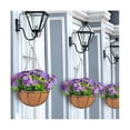 thumbnail image 4 of Flores artificiales colgantes en canasta para decoración de jardín de césped de patio, para la decoración de exteriores An, 4 of 5