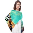 thumbnail image 4 of Turtle Elegant Chiffon Silk Hair Scarves - Lightweight and Breathable - 180*73 Size - Stylish Accessory for Women, 4 of 6