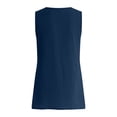 thumbnail image 6 of enyan Womens Workout Tops Cotton Large Armhole Tank Tops for Women - Workout Sport Athletic Yoga Running Gym Loose Crop Sleeveless Shirts,Blue,L, 6 of 7