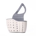 thumbnail image 1 of Utensilios de cocina fregadero doble desagüe bolsa colgante estante esponja fregadero suministros de almacenamiento cesta colgante desagüe, 1 of 8