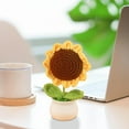 thumbnail image 3 of Birdeem Simulated Flower Pot Finished Woolen Flower Indoor Car Decoration Small Pot, 3 of 12