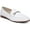 White Leather, variant on Womens Loraine Chain Embellished Loafers
