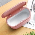 thumbnail image 5 of Huayishang Trash Bag Mini Desktop Wastebasket with Lid Small Office Countertop Trash Can Tiny Plastic Garbage Bins White, Kitchen Essentials Clearance Sale Pink, 5 of 9
