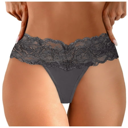 LARUYEKO Ladies Sexy Comfortable Lace Lace Breathable Plus Size Panties Women s Cotton Underwear High Waisted Ladies Full Coverage Panties High-Cut Stretch Cool Underwear