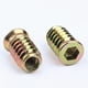 thumbnail image 2 of Insertos de tornillos de metal para madera, conectores de sujeción de muebles con ancho de zócalo hexagonal, tuercas para proyectos de carpintería, cabeza hexagonal interna con diseño de brida (50, 2 of 5