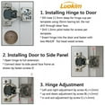 thumbnail image 5 of Luokim 20 Pack Soft Closing Cabinet Hinges 1/2 inch Overlay Self Closing Cabinet Hinge Kitchen Hardware 105 Degree Nickel Plated, 5 of 6