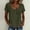 Army Green women embroidered floral tee a1, variant on Loose Fit Short Sleeve T Shirt for Women, Casual Round Neck Blouse, Embroidered Floral Top, Soft Breathable Tee for Party Daily Wear, Navy XL