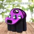 thumbnail image 3 of Soidarity Portabotellas de vino Portabotellas para 6 botellas de vino para viaje Bolsa de vino aislada con asa de transporte Kits de desorden para acampar No.2 Soidarity OD014554-02, 3 of 6