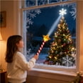 thumbnail image 1 of Varita mágica navideña con punta de estrella brillante, mando a distancia para luces de árbol de Navidad, mando a distancia a rayas, regalo de Navidad, 1 of 7