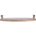 thumbnail image 3 of Renwil Dinova 2x14" Modern Wood Decorative Tray in Natural/White, 3 of 3