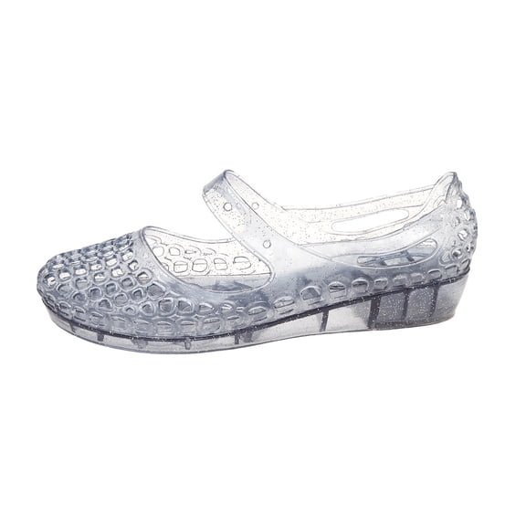 CAIXIA Womens Sandals Women's Transparent Jelly Slide Sandals Summer Beach Water Shoes Lightweight Breathable Flat On Loafers Casual Comfort,Navy
