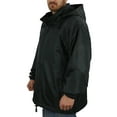 thumbnail image 1 of ROCXL Big & Tall Men’s Nylon Hooded Zip Jacket 3XL to 10XL Fleece Lining, 1 of 10