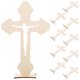 thumbnail image 1 of 10 piezas de cruz de madera para manualidades, decoración de mesa, 1 of 7