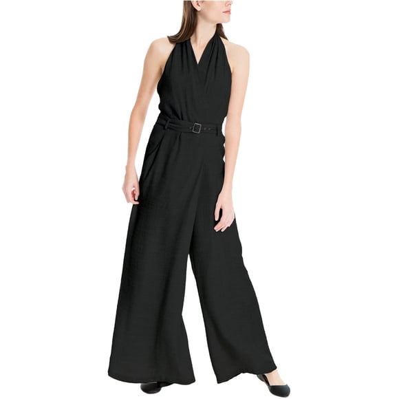 Max Studio London Mono con cinturón para mujer, negro, mediano