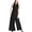 Grey - ltgrey, variant on London Womens Belted Jumpsuit, Grey, Large