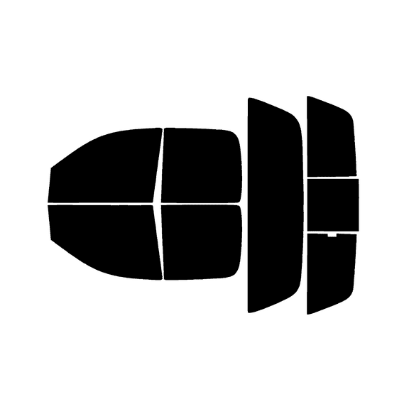 Haiy Co - PreCut 2Ply 05% Window Tint Film Kit For 2002-2005 RAM 1500 Crew -Side+Rear Window