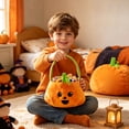 thumbnail image 3 of Sruoe Halloween Bag Halloween Gift Candy Bag Children's Candy Seeking Small Gift Pumpkin Bag Decorative Bucket H Basket, 3 of 7