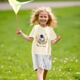 thumbnail image 4 of MIASHUI Ensemble d'Été Deux Pièces T-Shirts Graphiques à Manches Courtes et Shorts, Beige, 2-3 Ans, 4 of 4