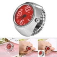 thumbnail image 3 of Reloj De Anillo De Dedo, Reloj De Llamada Redondo Redondo, Cuarzo Analógico Para Mujeres Decoración De La Decoración Hombres, 3 of 7