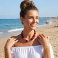thumbnail image 5 of Summer Beach Jewelry Chunky Beaded Necklace for Women Trendy Statement Big Colorful Bubble Resin Bead Choker Necklaces Boho Charm Jewelry, 5 of 11