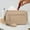 Khaki, variant on Wristlet Wallets for Women Nylon Quilted RFID Wallet with 3 Zippers Purse Credit Card Holder Cell Phone Organizer for Travel, White