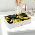 thumbnail image 6 of Banana PU Leather Jewelry Organizer Box Necklace Holder with Removable Compartment - Portable, 6 of 6