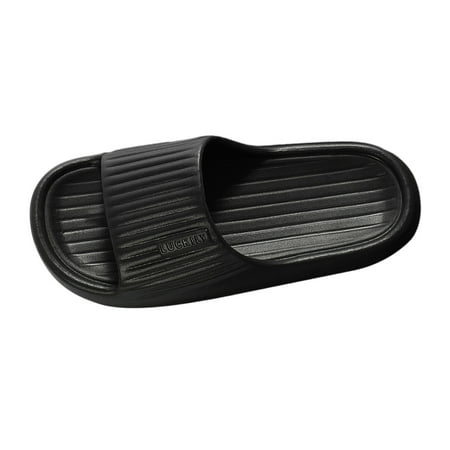 

MIASHUI Women s Slippers Summer Couple Multi Coloured Home Non Slip Indoor Bathroom Beach Large Size Soft Bottom Slippers Black 10.5