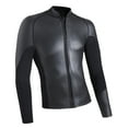 thumbnail image 1 of Traje de buceo con esnórquel, chaqueta superior, traje húmedo, traje de neopreno Anti- de manga negro brillante Zulema Traje de neopreno para mujer, 1 of 8