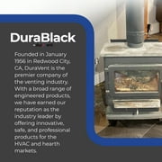 DuraVent DuraBlack 8 Inch Diameter Single Wall Stainless Steel Stove Pipe