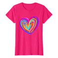 thumbnail image 4 of Baqcunre Valentine'S Day Shirts For Women New Simple Love Printed Round Neck Short Sleeved T Shirt Casual Top(Hot Pink S-3XL),Womens Tops Graphic Tees For Women Shirts For Women Womens Clothes, 4 of 4