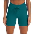 thumbnail image 2 of Hrsba High Waisted Yoga Shorts for Women Stretchy Fabric Workout Gym Running Summer Casual Active Bottoms, 2 of 5