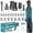 Battery * 2+multiple accessories, variant on DGB Cordless Electric Ratchet Wrench, Right Angle Power Ratchet Tool, High Torque Lithium-Ion Battery Powered, Variable Speed & Forward/Reverse Control, Ergonomic Grip for Auto Repair, DIY Projects