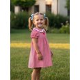 thumbnail image 6 of BemeyourBBs Toddler Baby Girl Valentines Dress Outfit Love Heart Embroidery Plaid Gingham Dress Spring Summer Clothes, 6 of 9