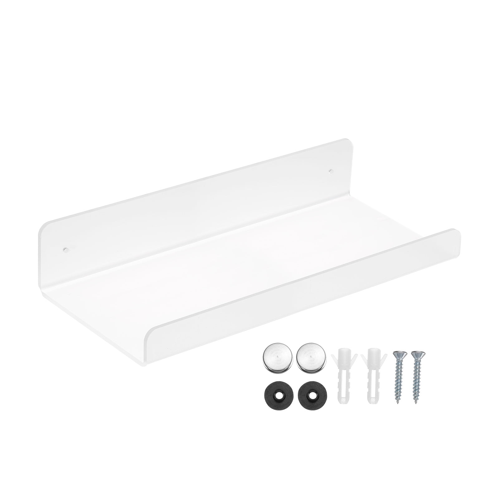 Uxcell Acrylic Floating Shelf 11.81 x 5.91 Inch Floating Wall Mounted